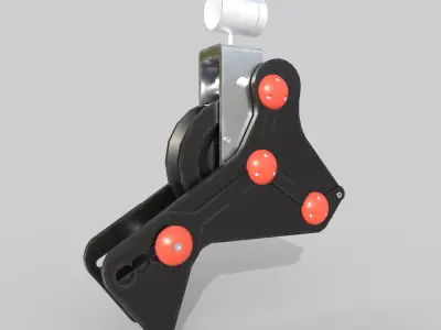 Auto Secure Pulley Low-poly 3D model