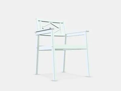 BONDHOLMEN armchair-outside 1 Low-poly 3D model