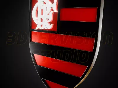Clube De Regatas Do Flamengo logo - Cinematic - 3D print 3D model
