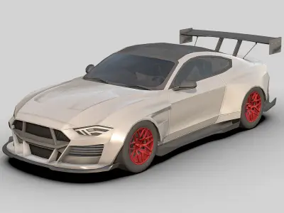  3D Sport Car 2025 Low-poly 3D model
