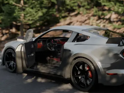 ford mustang shelby GT500 3D model