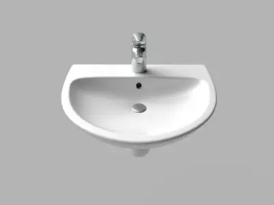 Bathroom Sink M01 Low-poly 3D model