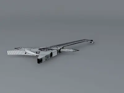 ESP Shinigami God of Death guitar Free 3D model