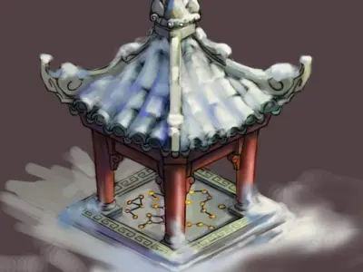 Game Kunlun Snow Mountain - Pavilion 03 3D model