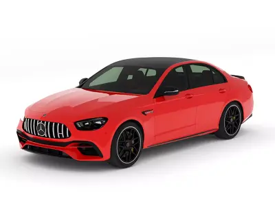 Mercedes-AMG E63 S 2022 Free low-poly 3D model