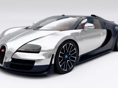 Bugatti Veyron Legend Ettore Bugatti 2014 Low-poly 3D model
