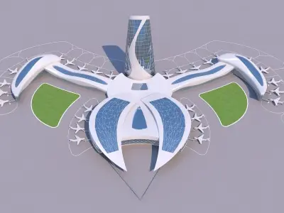 0047 - Airport Building 3D model