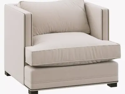 Restoration Hardware Easton Upholstered Chair 3D model