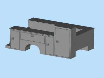 Service truck Body AMT Cars scale 25 printable file  3D print model