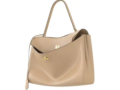 Balenciaga Rodeo Bag Cream Low-poly 3D model