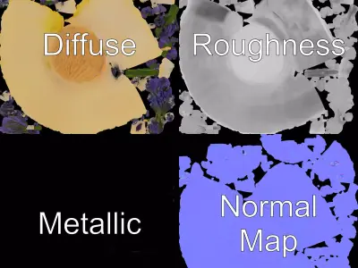 Lavender Cake Delight model pack Low-poly 3D model