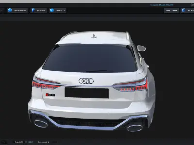 E3D - 2020 Audi RS6 Avant 3D model