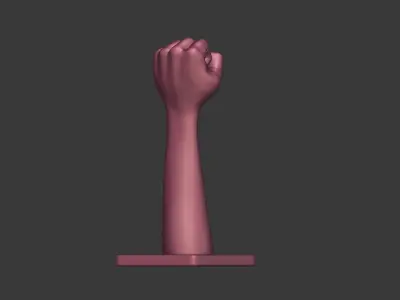 Fist Figurine  Low-poly 3D model