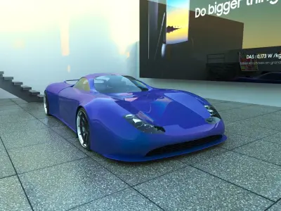 Falcon F1 Electric Concept Car 3D model