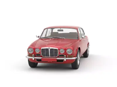 Jaguar XJ6 Series Inspired  Low-poly 3D model