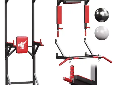 Gym Equipments  3D model