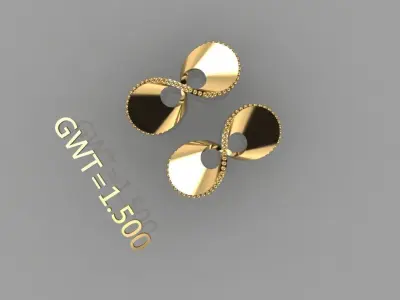 FASION EARING 3D model 5