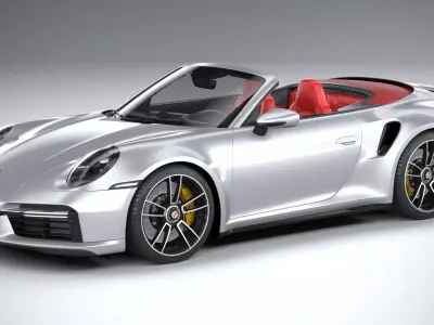 Porsche 911 Turbo S Cabrio 2021 3D model