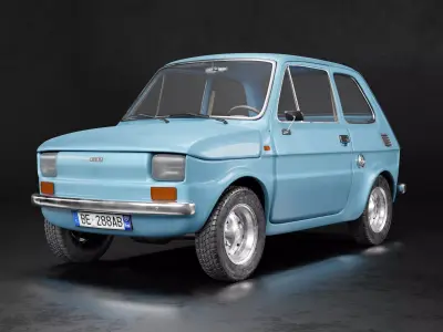 Fiat 126  1973 3D model