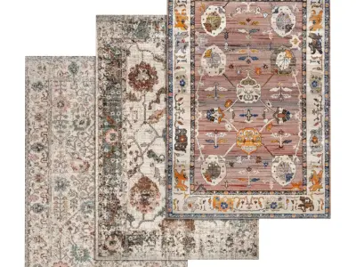 Rug Set 1458 3D model