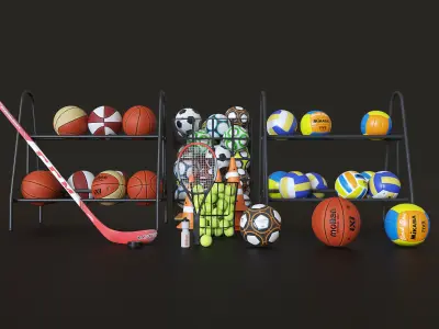 Sports equipment Hq 3D model