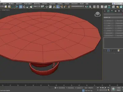 Coffee and Side table low poly 3d model collection Low-poly 3D model
