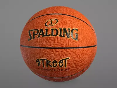 Basketball Outdoor Spalding Street Low-poly 3D model