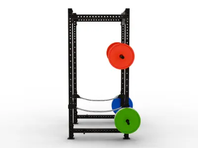 Exercise Power Rack 3D model