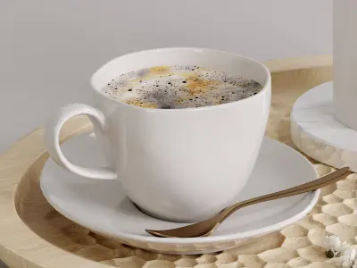 Coffee set 05 3D model