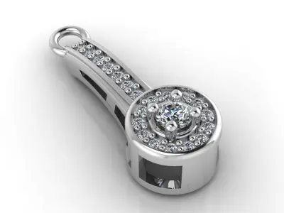 Mini Set Ring Pendant Earrings STL 3DM Womens Jewelry 3D print model