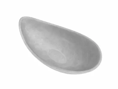 Designer Concrete Bowl 3D model