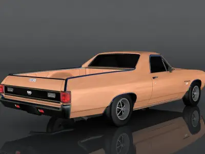 Chevrolet El Camino SS Low-poly 3D model