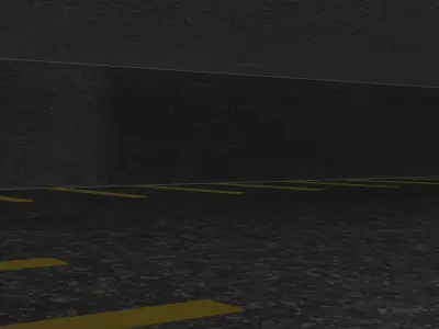 Underground garage with texture blender 3D model