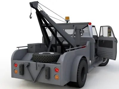 Dodge D300 Tow Truck 1964 3D model