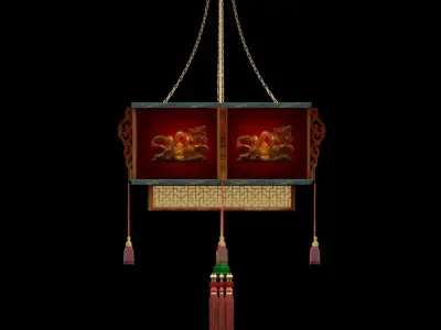 Chinese red lantertn 3D model