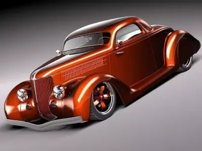 Custom StreetRod HotRod 1936 3D model