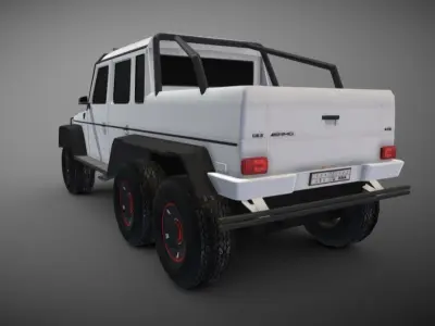 Mercedes G class 6x6 Low-poly 3D model