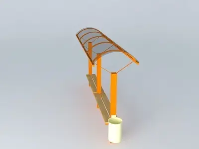 Bus stop  Free 3D model