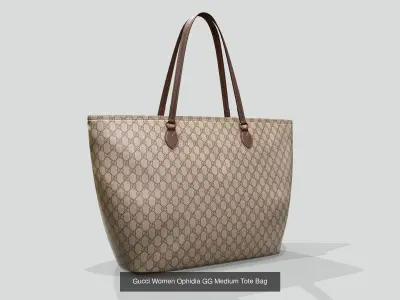 Gucci Women Ophidia GG Medium Tote Bag 6 colors Leather 3D Model Pack
