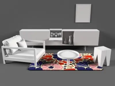 Sewing designer art - Colo Garden concept 3D model