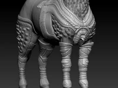 Centaur Woman Low-poly 3D model