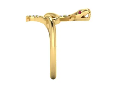 snake ring 3D print model