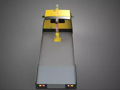 JACK CRANE LIFTER HAND CRANK WINCH HOIST TOW TRUCK PICKUP TOWING 3D model