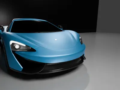 Mclaren realistic model for blender Low-poly 3D model