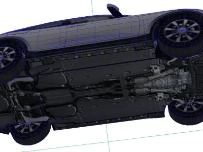 Infiniti QX 50 Low-poly 3D model