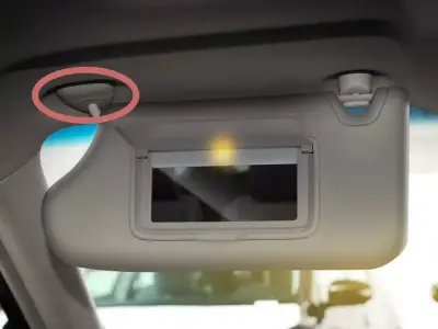 Fifth generation Nissan Altima Sun Visor clip screw cover Free 3D model