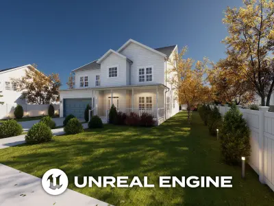 Suburban Modular House Pack 3D model