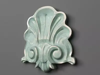Center decorative shell 3D print model