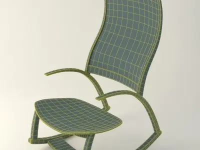 Reed hansuld Chair Low-poly 3D model