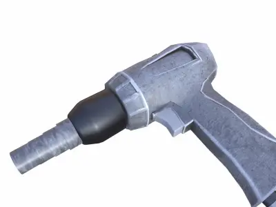 Air Pressure Gun Low-poly 3D model